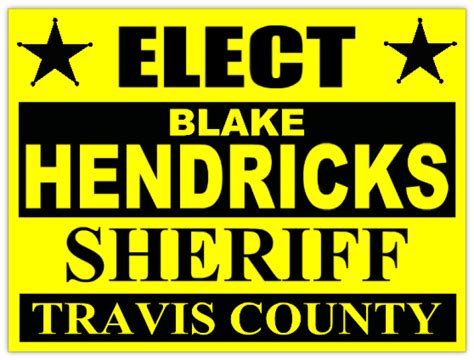 Sheriff Election Signs - Political Campaign