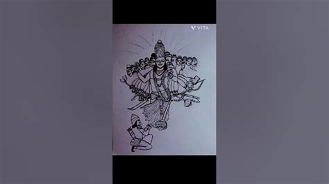 Tutorial Krishna Ji Viswa Roop Drawing 😍💓 Mahabharat Drawing☺️ Art Trending Viral Shorts