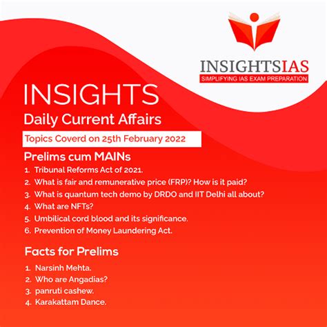 [mission 2022] Insights Daily Current Affairs Pib Summary 25 February