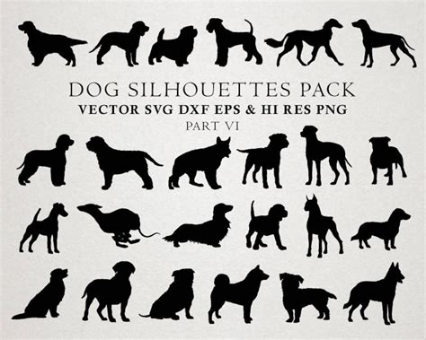 Dog SVG, Dog Silhouette SVG Cut Files, Dog Clipart, Dog Silhouette Cut ...