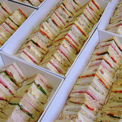 Traditional Triangle Sandwiches High Tea Sandwiches Tea Party