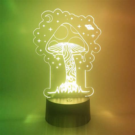 Drippy Mushroom Bohemian LED Lamp Fandom Laser LED Light Night Light