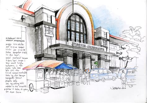 Detail Sketsa Gambar Kota Jakarta Koleksi Nomer 27