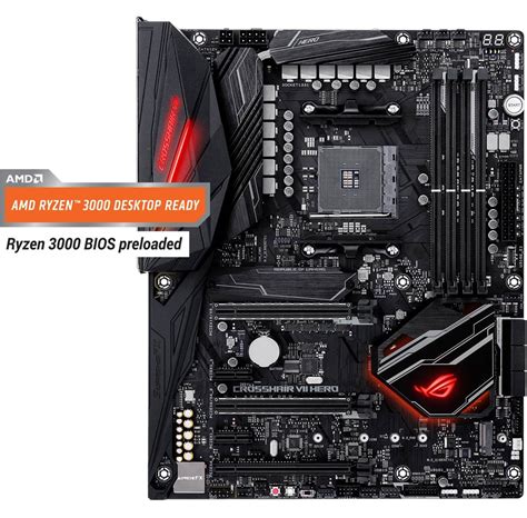 Asus Rog Crosshair Vii Hero Mainboard Amd X470 Amd Am4 Socket Ddr4 Ram Atx