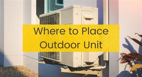 Ac Outdoor Unit Installation