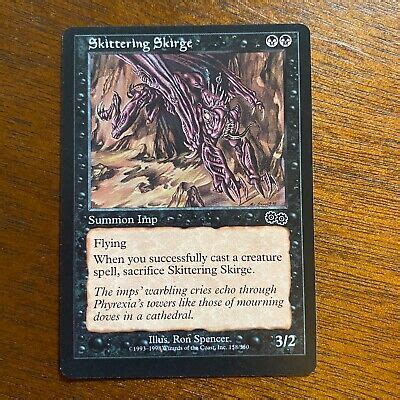 Skittering Skirge Nm Never Played Mtg Urza S Saga Magic Vintage Free