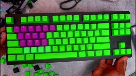 Bộ Keycap Razer Pbt Keycap Upgrade Set Green Rc21 01490400 R3m1 Chính