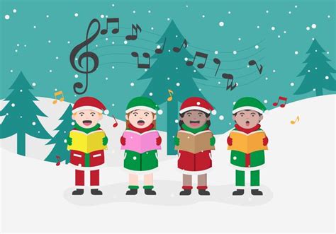 Free Christmas Carolers Vector illustration 163254 Vector Art at Vecteezy