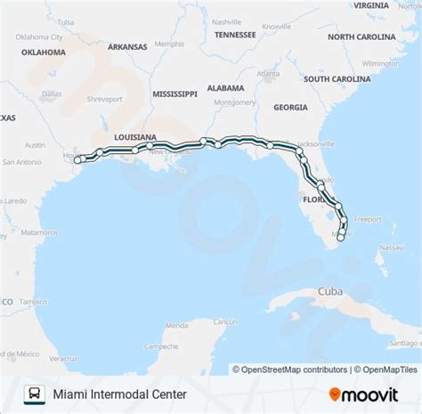 Ruta Greyhound Us Horarios Paradas Y Mapas Miami Intermodal