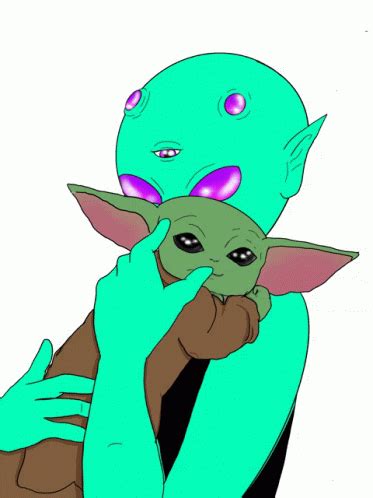 Baby Yoda Baby Yoda Love Sticker Baby Yoda Baby Yoda Love Alien