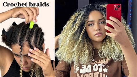 Crochet braids cabelo orgânico loiro Black Beauty YouTube