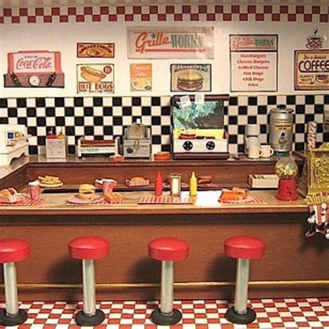 Mini Diner Miniature Diner Miniature Cafe