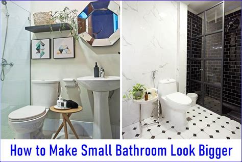 How To Make Small Bathroom Look Bigger Make Easy Life