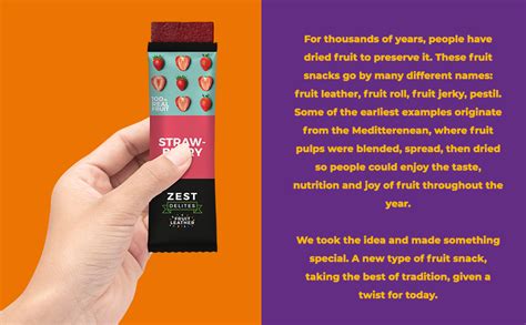 Zest Delites Fruit Leather Snacks Gluten Free Vegan Healthy Snacks For