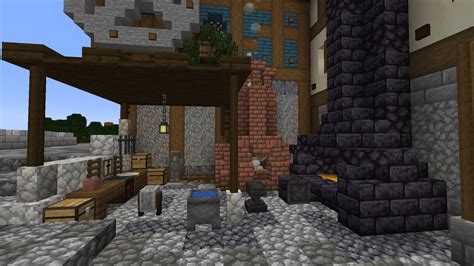 i made a blacksmith workshop : DetailCraft | Minecraft house designs, Minecraft architecture ...