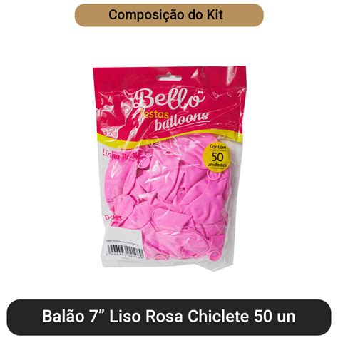 Bal O Bexiga Liso Bello Festas C Und