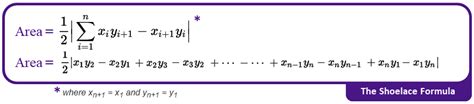 Area of Polygon: Shoelace formula