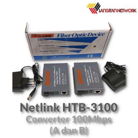 Jual Netlink Converter Fiber Optik Htb 3100 Ab Shopee Indonesia