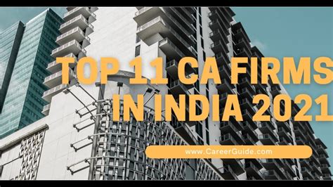 Top Ca Firms In India Find Jobs Youtube