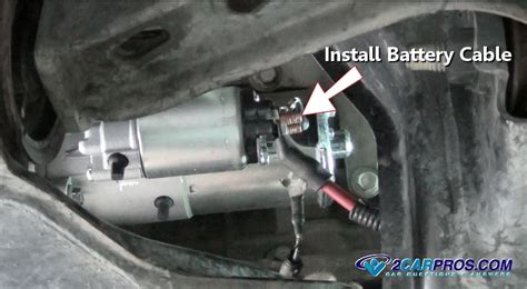 Car Repair World How To Replace A Starter Motor