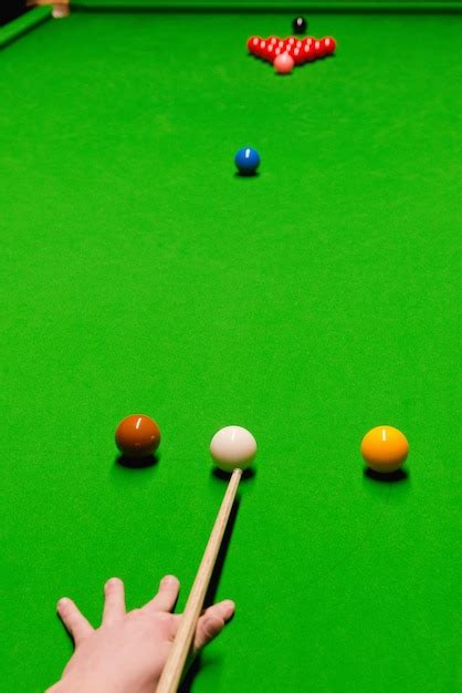 Premium Photo | Opening Snooker Shot