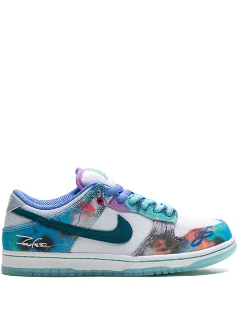 Nike X Futura Laboratories Sb Dunk Low Bleached Aqua スニーカー ブルー