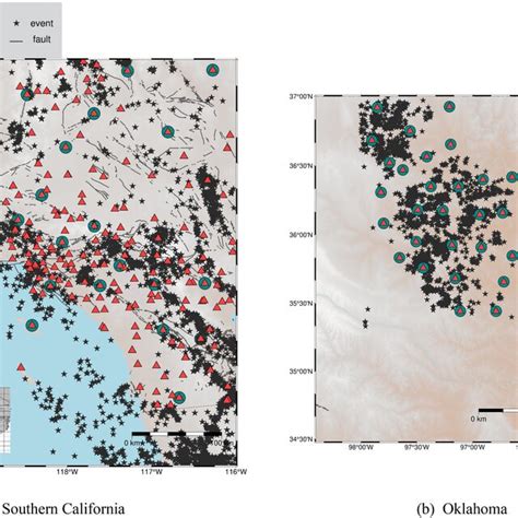 The monthly earthquake frequency distribution for (a) Southern ...