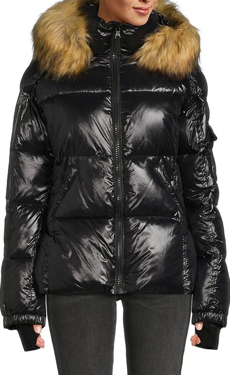 S13 Gloss Allie Faux Fur Thumbhole Puffer Jacket ShopStyle