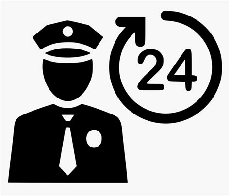 Protect Cop Offer Pole Security Guard Icon Png Transparent Png