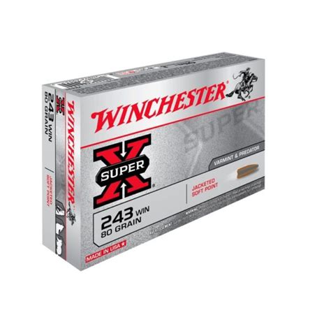 Winchester Super X Power Point Cal 243W 80gr Armería Ruiz