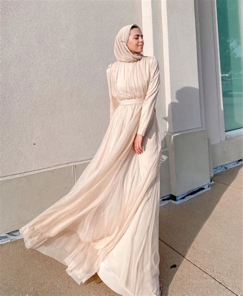 Long Sleeve Party Dresses With Hijab Zahrah Rose Hijab Dress Party