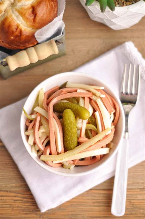 German Wurst Salad Mighty Mrs Super Easy Recipes