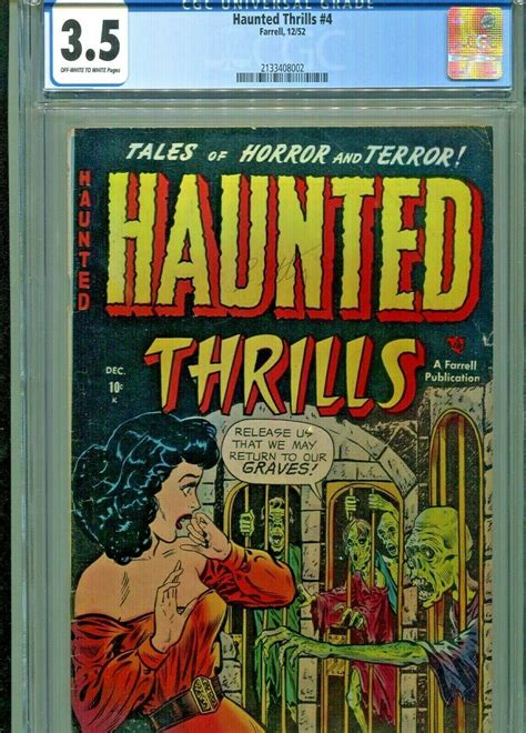 Haunted Thrills Farrell Cgc Rare Book Ebay