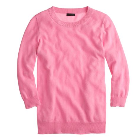 J Crew Collection Cashmere Tippi Sweater In Pink Neon Sorbet Lyst