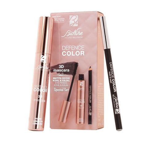 Bionike Defence Color Special Set Makeup Occhi Mascara 3d Matita Khol