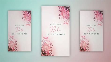 Premiere Pro Template Wedding Invitation Instagram Story Mogrt SBV