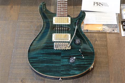 2009 Prs Custom 22 Special Electric Guitar Teal Black 10 Top Ohsc