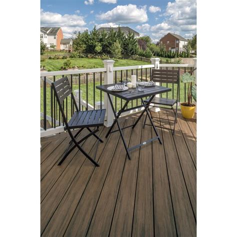 Trex Enhance Naturals 12 Ft Coastal Bluff Grooved Composite Deck Board In The Composite Deck