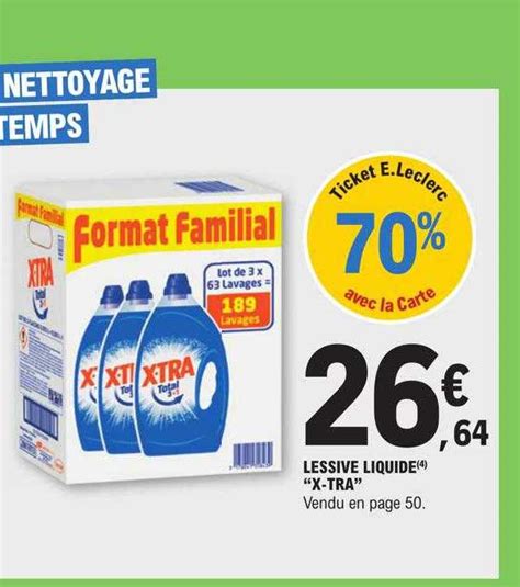 Promo Lessive Liquide X Tra Chez E Leclerc Icatalogue Fr