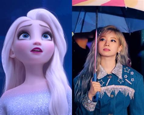 10 Bukti Dahyun Twice Adalah Elsa Frozen Versi Nyata Sangat Mirip