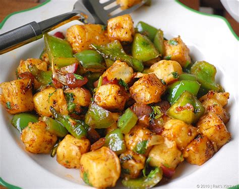 Chilli Paneer Dry Recipe How To Make Chilli Paneer Dry Raks Kitchen