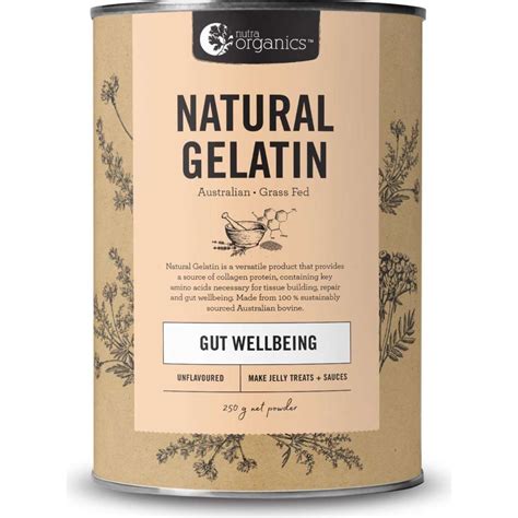 Nutra Organics Natural Gelatin Unflavoured 250g Woolworths