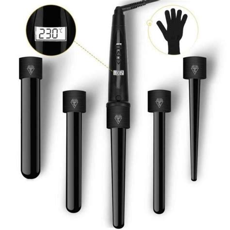 St Fer Boucler Curling Wand En Avec Lcd Ecran Boucleur