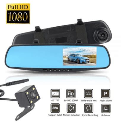 Camera Auto DVR Camcorder FHD 1080P Tip Oglinda Retrovizoare Cu Camera