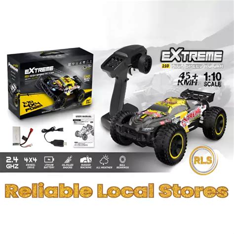 BRUSHLESS 1 10 SCALE Remote Control Car 45 KM H High Speed RC Car 4x4