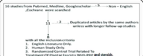 flowchart showing  search steps  scientific diagram