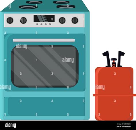 Cocinar En Una Estufa De Gas Im Genes Vectoriales De Stock Alamy