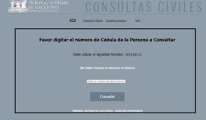 Registro Civil Consulta por cédula 2025