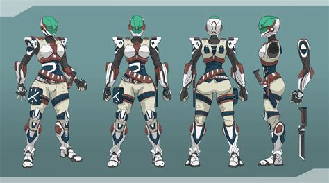 Artstation Sci Fi Woman Turnaround