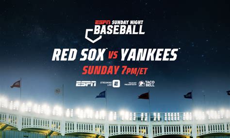 On Deck Espn Sunday Night Baseball Presented By Taco Bell Features